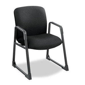 Safco Products 3492BL Uber Series Big & Tall Sled Base Guest Chair, Black by SAFCO PRODUCTS