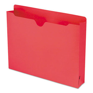 SMEAD MANUFACTURING COMPANY 75569 Colored File Jackets with Reinforced Double-Ply Tab, Letter, Red, 50/Box by SMEAD MANUFACTURING CO.