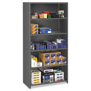 Tennsco Corp ESPC-6-1836 Closed Commercial Steel Shelving, Six-Shelf, 36w x 18d x 75h, Medium Gray by TENNSCO