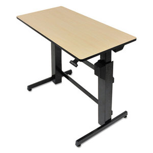 Ergotron, Inc 24-271-928 WorkFit D Sit Stand Desk, 47 5/8 x 23 1/2 x 30 5/8 to 50 5/8, Birch/Black by ERGOTRON INC