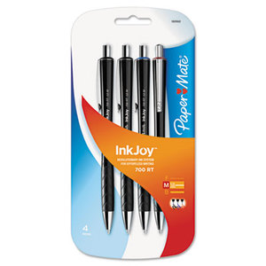 Sanford, L.P. 1829502 InkJoy 700RT Ballpoint Pen, 1.0 mm, Assorted, 4/ST by SANFORD