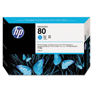 Hewlett-Packard C4872A C4872A (HP 80) Ink Cartridge, Cyan by HEWLETT PACKARD COMPANY