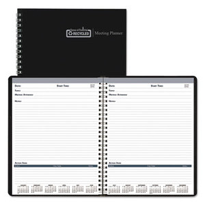 Meeting Note Planner, 8 1/2 x 11, Black/Blue, 2016 by HOUSE OF DOOLITTLE