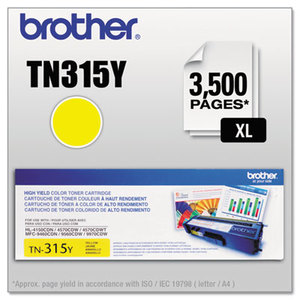 Brother Industries, Ltd TN315Y TN315Y (TN-315Y) High-Yield Toner, 3,500 Page-Yield, Yellow by BROTHER INTL. CORP.