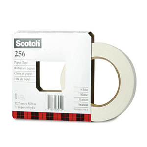 3M 25612 256 Printable Flatback Paper Tape, 1/2" x 60yds, 3" Core by 3M/COMMERCIAL TAPE DIV.