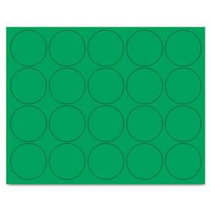 Bi-silque S.A FM1602 Interchangeable Magnetic Characters, Circles, Green, 3/4" Dia., 20/Pack by BI-SILQUE VISUAL COMMUNICATION PRODUCTS INC