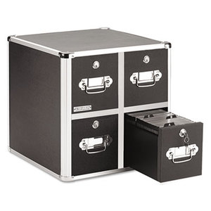 Four-Drawer CD File Cabinet, Holds 660 Folders/240 Slim/120 Std. Cases by IDEASTREAM CONSUMER PRODUCTS