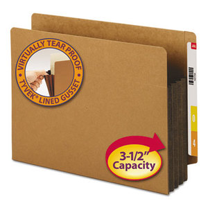 SMEAD MANUFACTURING COMPANY 73681 3 1/2" Exp File Pockets, Straight Tab, Letter, Brown, 10/Box by SMEAD MANUFACTURING CO.