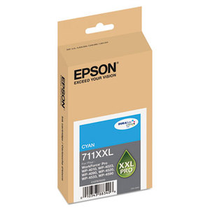 Epson Corporation T711XXL220 T711XXL220 High-Yield Ink, 3400 Page-Yield, Cyan by EPSON AMERICA, INC.