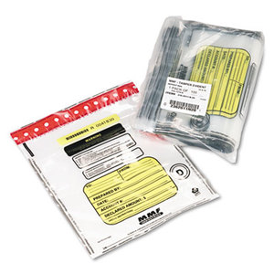 MMF INDUSTRIES 2362011N20 Tamper-Evident Deposit/Cash Bags, Plastic, 12 x 16, Clear, 100 Bags/Box by MMF INDUSTRIES
