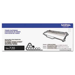 Brother Industries, Ltd BRT-TN720 TN720 (TN-720) Toner, 3000 Page-Yield, Black by BROTHER INTL. CORP.