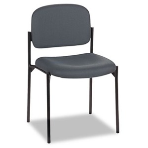 BASYX VL606VA19 VL606 Series Stacking Armless Guest Chair, Charcoal Fabric by BASYX