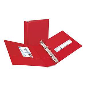 Avery 27203 Durable Binder with Slant Rings, 11 x 8 1/2, 2", Red by AVERY-DENNISON