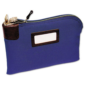 Seven-Pin Security/Night Deposit Bag, Two Keys, Cotton Duck, 11 x 8 1/2, Blue by MMF INDUSTRIES