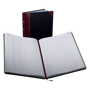 Record Ruled Book, Black Cover, 300 Pages, 10 7/8 x 14 1/8 by ESSELTE PENDAFLEX CORP.