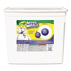 Model Magic Modeling Compound, 8 oz each packet, White, 2 lbs. by BINNEY & SMITH / CRAYOLA