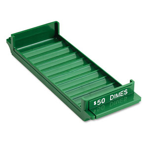 MMF INDUSTRIES 212081002 Porta-Count System Rolled Coin Plastic Storage Tray, Green by MMF INDUSTRIES