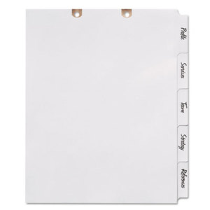 Avery 7278213160 Write & Erase Tab Dividers for Classification Folders, 5-Tab, Letter by AVERY-DENNISON