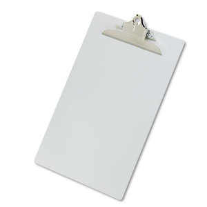 Aluminum Clipboard w/High-Capacity Clip, 1" Capacity, Holds 8-1/2w x 14h, Silver by SAUNDERS MFG. CO., INC.