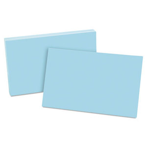 Unruled Index Cards, 5 x 8, Blue, 100/Pack by ESSELTE PENDAFLEX CORP.