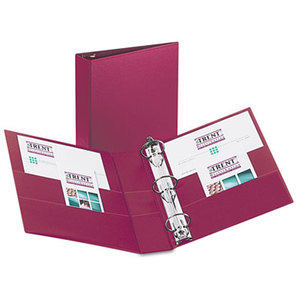 Avery 27552 Durable Binder with Slant Rings, 11 x 8 1/2, 2", Burgundy by AVERY-DENNISON