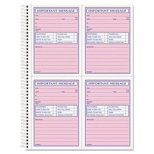 Telephone Message Book, Fax/Mobile Section, 5 1/2 x 3 3/16, Two-Part, 200/Book by TOPS BUSINESS FORMS