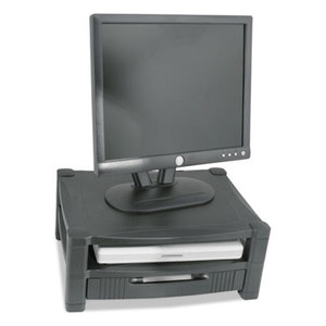 Kantek, Inc MS480 Two Level Stand, Removable Drawer, 17 x 13 1/4 x 3-1/2 to 7, Black by KANTEK INC.