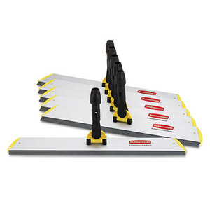 RUBBERMAID COMMERCIAL PROD. Q57000 HYGEN Quick Connect S-S Frame, Squeegee, 24w x 4 1/2d, Aluminum, Yellow by RUBBERMAID COMMERCIAL PROD.