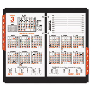 Burkhart's Day Counter Desk Calendar Refill, 4 1/2 x 7 3/8, White, 2016 by AT-A-GLANCE