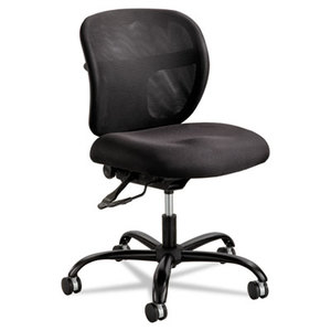 Safco Products 3397BL Vue Intensive Use Mesh Task Chair, Polyester Seat, Black by SAFCO PRODUCTS