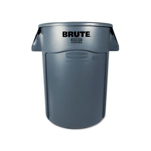 RUBBERMAID COMMERCIAL PROD. 264360 GRAY Brute Vented Trash Receptacle, Round, 44gal, Gray by RUBBERMAID COMMERCIAL PROD.