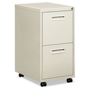 Embark Series File/File Pedestal File w/2 "M" Pull Drawers, 22d, Light Gray by BASYX