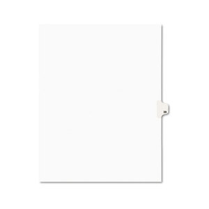 Avery-Style Legal Exhibit Side Tab Divider, Title: 39, Letter, White, 25/Pack by AVERY-DENNISON