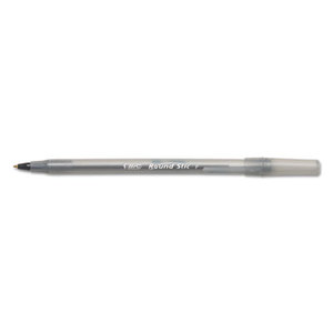 Round Stic Xtra Precision & Xtra Life Ballpoint Pen, Black Ink, .8mm, Fine, DZ by BIC CORP.