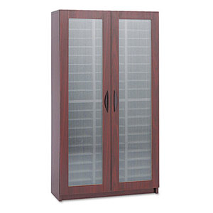 Safco Products 9355MH Literature Organizer, Particleboard/Polycarbonite, 60 Compartments, Mahogany by SAFCO PRODUCTS