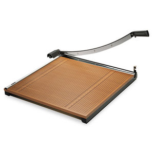 Square Commercial Grade Wood Base Guillotine Trimmer, 20 Sheets, 24" x 24" by ELMER'S PRODUCTS, INC.