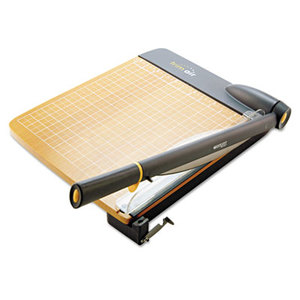 TrimAir Titanium Guillotine Paper Trimmer, Wood Base, 12" by ACME UNITED CORPORATION