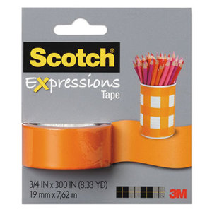 Expressions Magic Tape, 3/4" x 300", Orange by 3M/COMMERCIAL TAPE DIV.