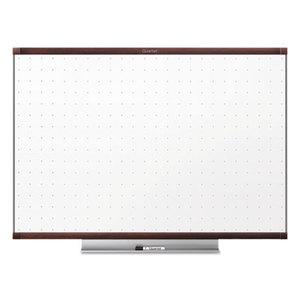Prestige 2 Connects Total Erase Whiteboard, 96 x 48, Mahogany Color Frame by QUARTET MFG.