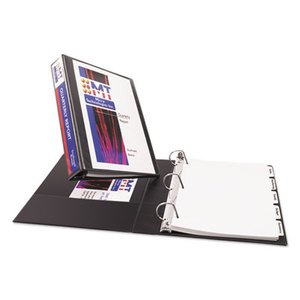 Avery 17021 Durable View Binder w/Slant Rings, 11 x 8 1/2, 1 1/2" Cap, Black by AVERY-DENNISON