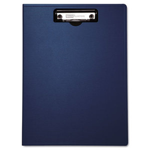 Portfolio Clipboard With Low-Profile Clip, 1/2" Capacity, 8 1/2 x 11, Blue by BAUMGARTENS