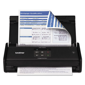 ADS1000W Wireless Compact Scanner, 600 x 600 dpi, 20 Sheet Automatic Feeder by BROTHER INTL. CORP.