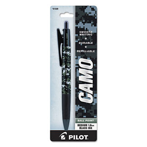 Pilot Corporation 07283851320 CAMO Ballpoint Pen, Black Ink, 1.0 mm Medium Point, US Navy Camouflage Barrel by PILOT CORP. OF AMERICA