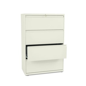 HON COMPANY 884LL 800 Series Four-Drawer Lateral File, 36w x 19-1/4d x 53-1/4h, Putty by HON COMPANY