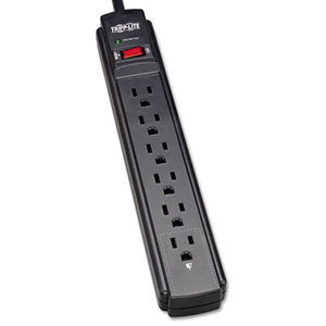 Tripp Lite TLP606B TLP606B Surge Suppressor, 6 Outlets, 6 ft Cord, 790 Joules, Black by TRIPPLITE