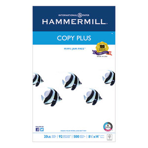 Hammermill 10501-5 Copy Plus Copy Paper, 92 Brightness, 20lb, 8-1/2 x 14, White, 500 Sheets/Ream by HAMMERMILL/HP EVERYDAY PAPERS