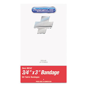XPRESS First Aid Kit Refill, Bandages, 3/4" x 3" Plastic, 50/Box by ACME UNITED CORPORATION