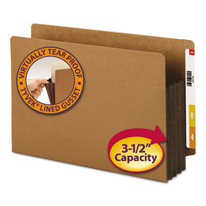 SMEAD MANUFACTURING COMPANY 74681 3 1/2" Exp File Pockets, Straight Tab, Legal, Brown, 10/Box by SMEAD MANUFACTURING CO.