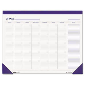 Nondated Desk Pad Calendar, 22 x 17, Blue by HOUSE OF DOOLITTLE