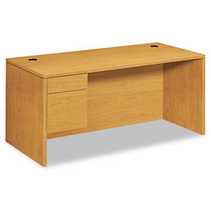 HON COMPANY 10584LCC 10500 Series 3/4-Height Pedestal Desk, 66 x 30 x 29-1/2, Harvest by HON COMPANY